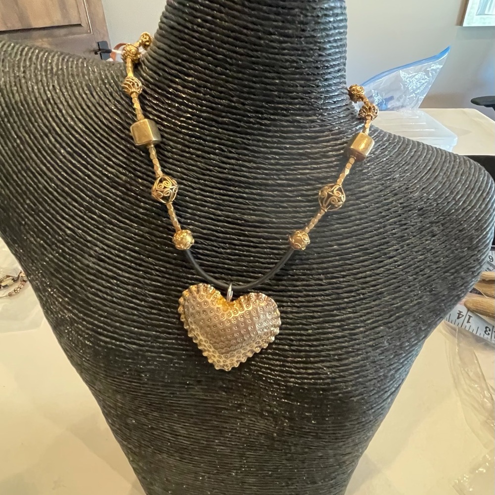 Gold vermeil heart necklace